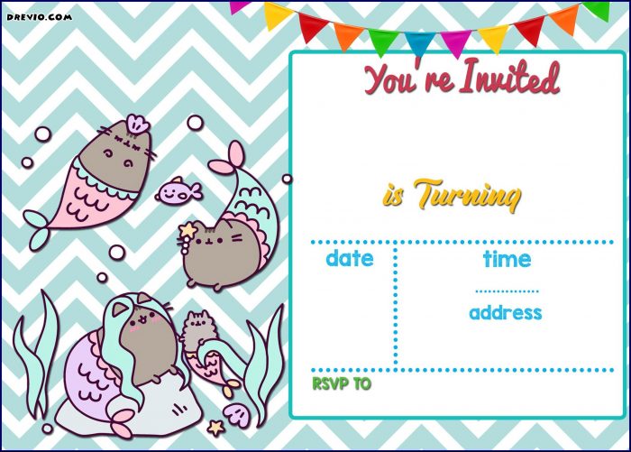 Mermaid Birthday Invitation Templates Mermaid Birthday Invitation Templates