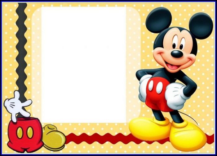 Mickey Mouse Birthday Invitation Layout Mickey Mouse Birthday Invitation Layout