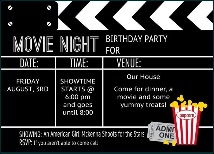 Movie Ticket Invitation Template Free Movie Ticket Invitation Template Free