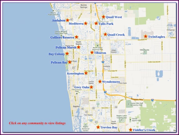 Naples Florida Real Estate Map Naples Florida Real Estate Map