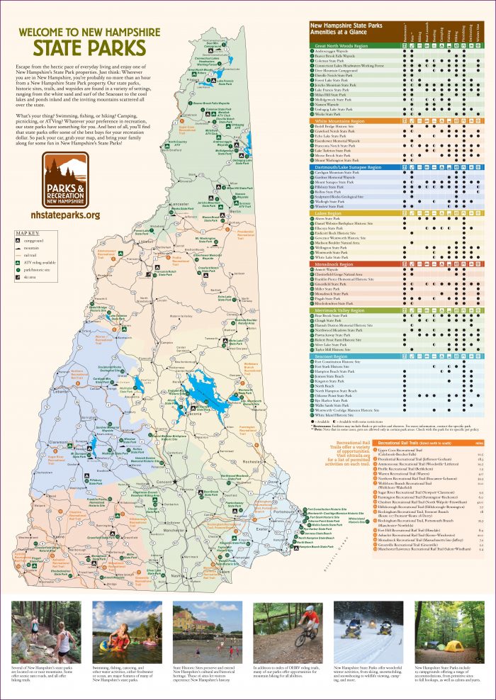 New Hampshire Hiking Maps New Hampshire Hiking Maps