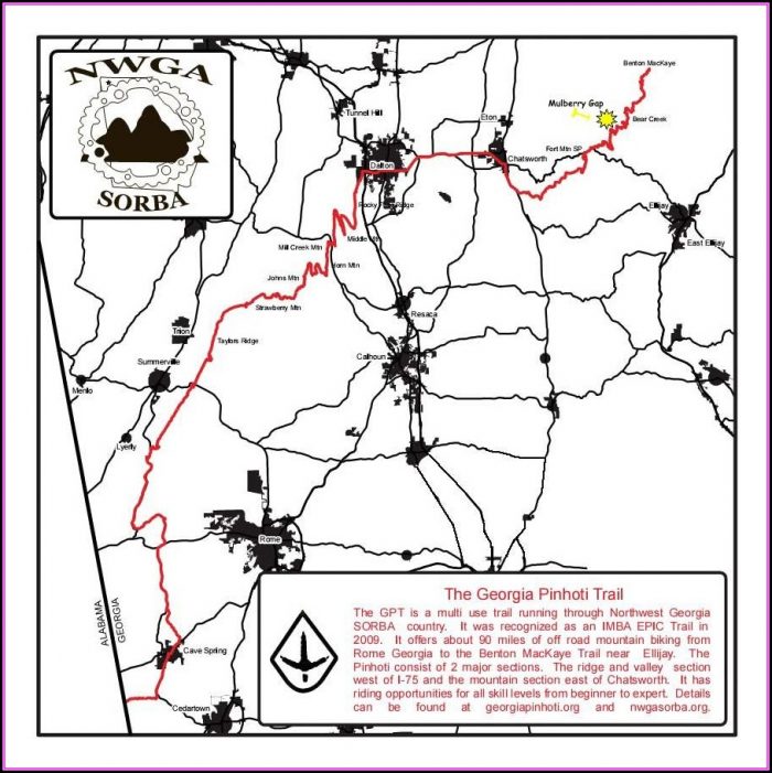 North Georgia Mountain Bike Trail Maps North Georgia Mountain Bike Trail Maps