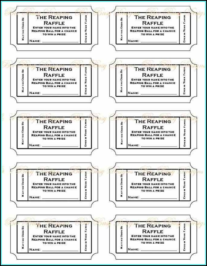 Numbered Raffle Ticket Template Free Numbered Raffle Ticket Template Free