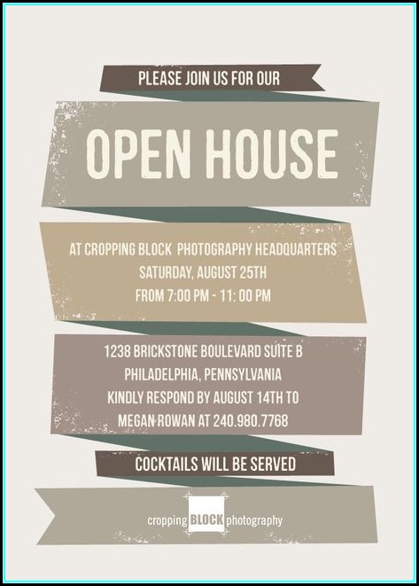 Open House Invitation Wording For Business Open House Invitation Wording For Business