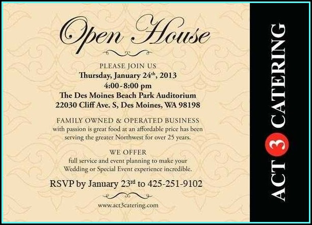 Open House Invitation Wording Open House Invitation Wording