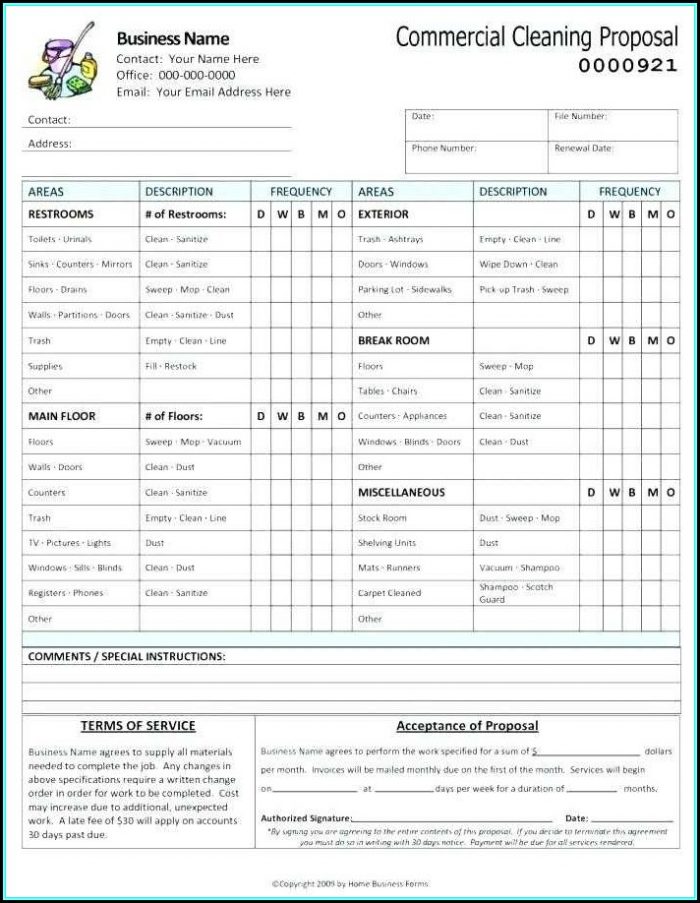 Pandadoc Cleaning Proposal Template Pandadoc Cleaning Proposal Template