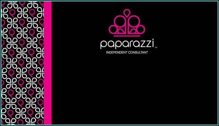 Paparazzi Business Card Template Paparazzi Business Card Template
