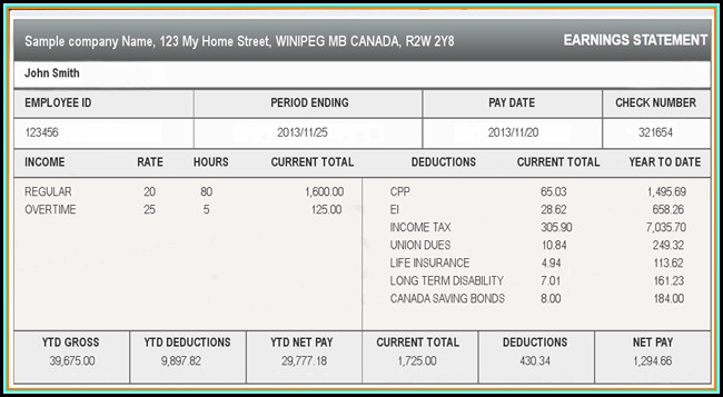Pay Stub Template Google Docs Pay Stub Template Google Docs