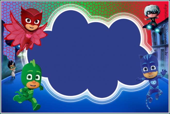 Pj Mask Birthday Invitation Template Free Pj Mask Birthday Invitation Template Free
