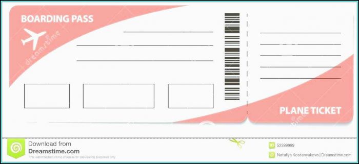 Plane Ticket Invitation Template Free Plane Ticket Invitation Template Free