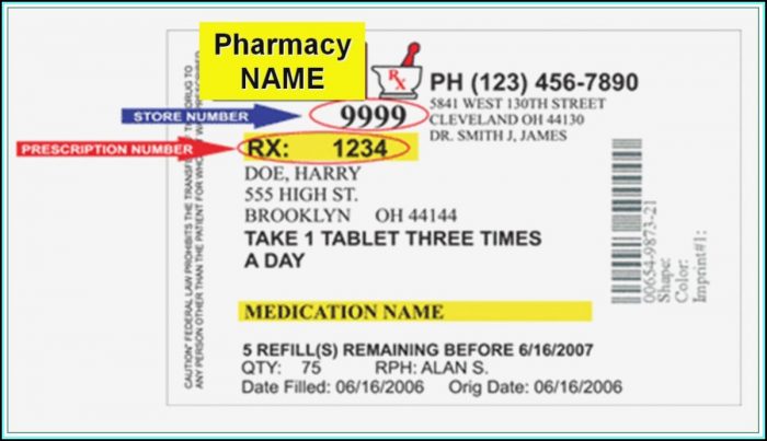 Prescription Bottle Label Template Free Prescription Bottle Label Template Free