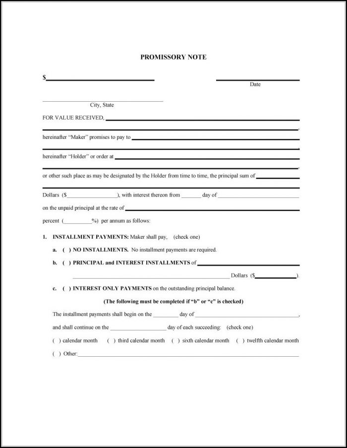 Promissory Note Template Pdf Free Promissory Note Template Pdf Free