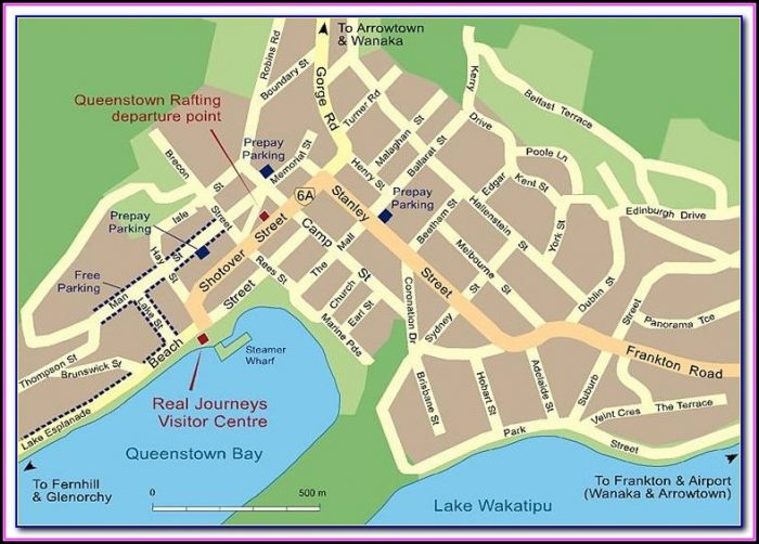 Queenstown Street Map Online Queenstown Street Map Online
