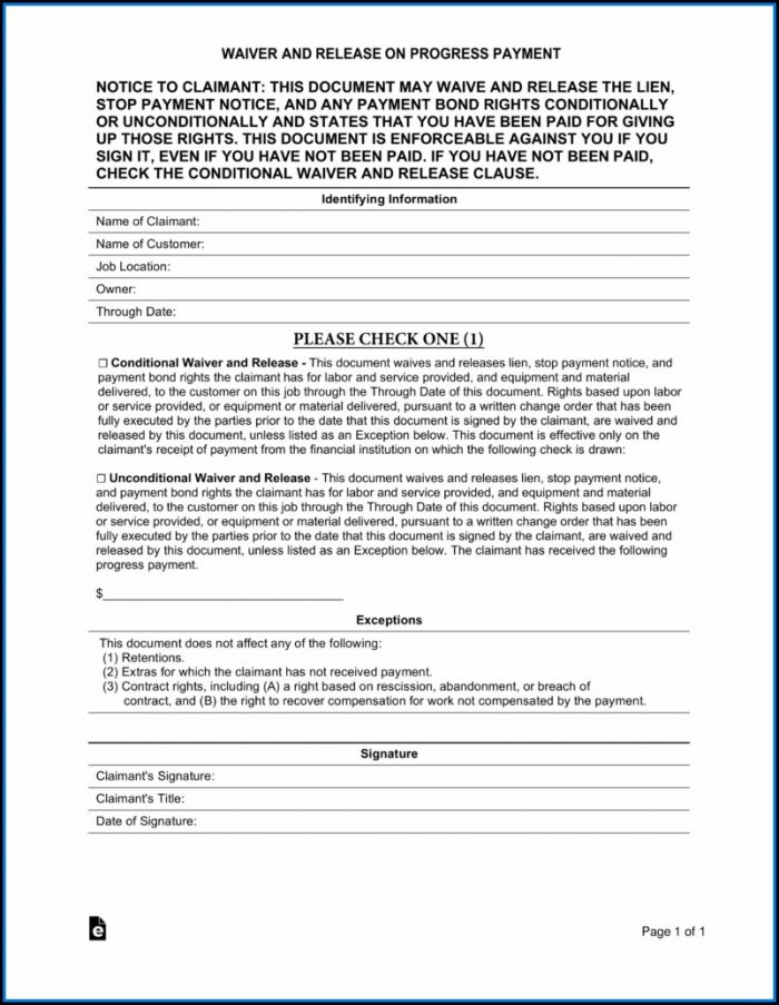 Subcontractor Lien Release Form Texas Subcontractor Lien Release Form Texas