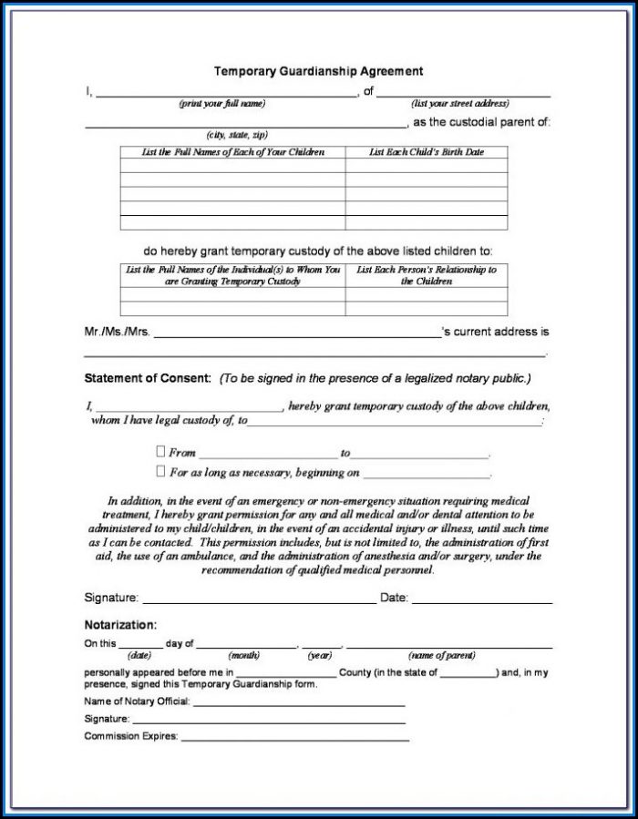 Temporary Child Custody Forms Louisiana Temporary Child Custody Forms Louisiana