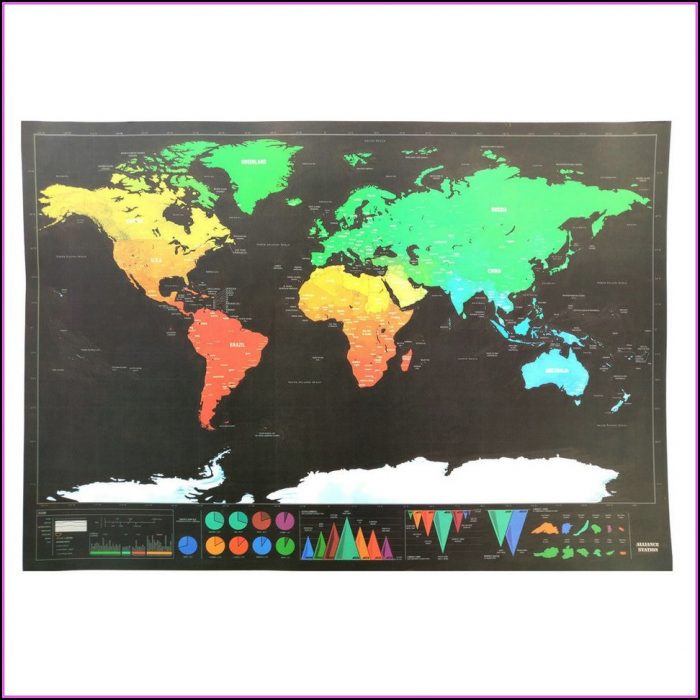 Travel Edition Scratch Off World Map Travel Edition Scratch Off World Map