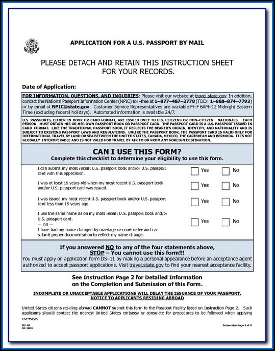 Travel State Gov Passport Forms Ds 82 Travel State Gov Passport Forms Ds 82