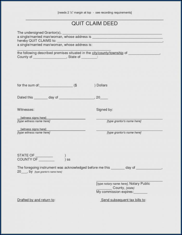 Where Do You Get A Quick Claim Deed Form Where Do You Get A Quick Claim Deed Form