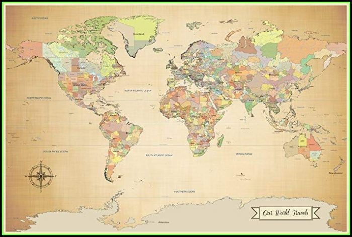 World Travel Map Push Pins Amazon World Travel Map Push Pins Amazon
