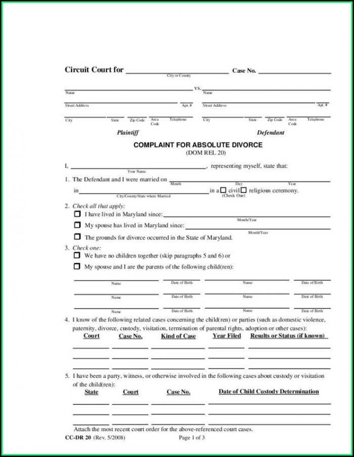 Divorce Filing Fees In Maryland Divorce Filing Fees In Maryland