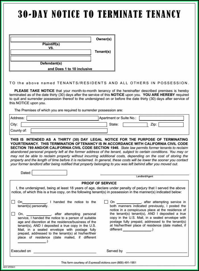 Eviction Notice Form California Pdf Eviction Notice Form California Pdf