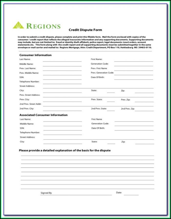 Experian Credit Report Dispute Forms Experian Credit Report Dispute Forms