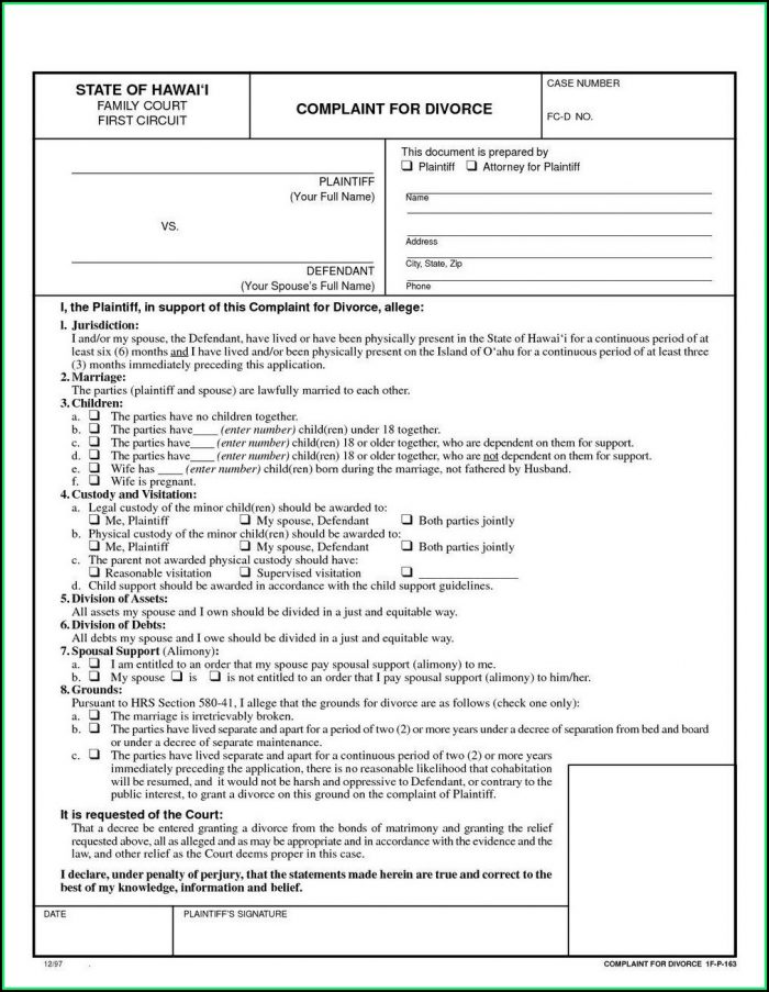 Fillable Uncontested Divorce Forms New York Fillable Uncontested Divorce Forms New York