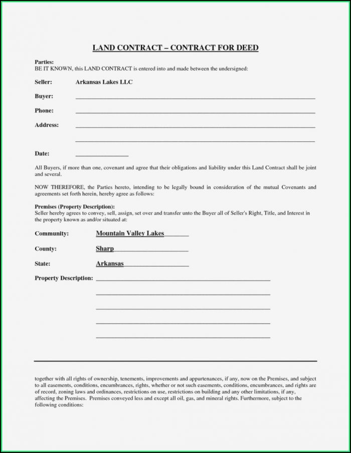 Free Printable Land Contract Form Michigan Free Printable Land Contract Form Michigan