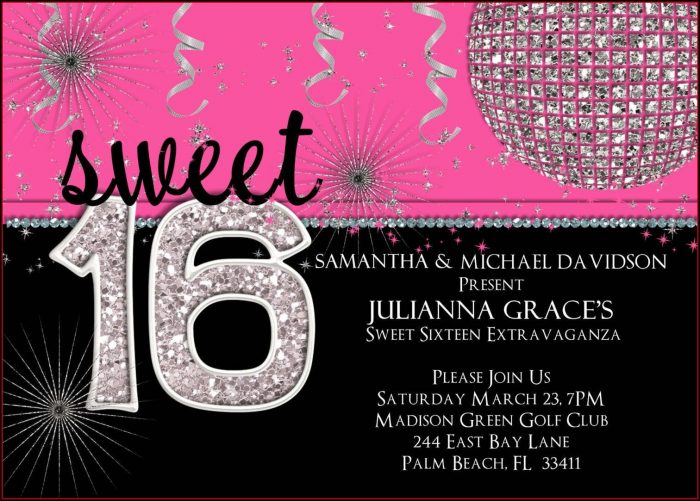 16th Birthday Invitation Templates 16th Birthday Invitation Templates