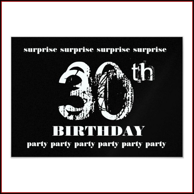30th Surprise Birthday Party Invitation Template 30th Surprise Birthday Party Invitation Template