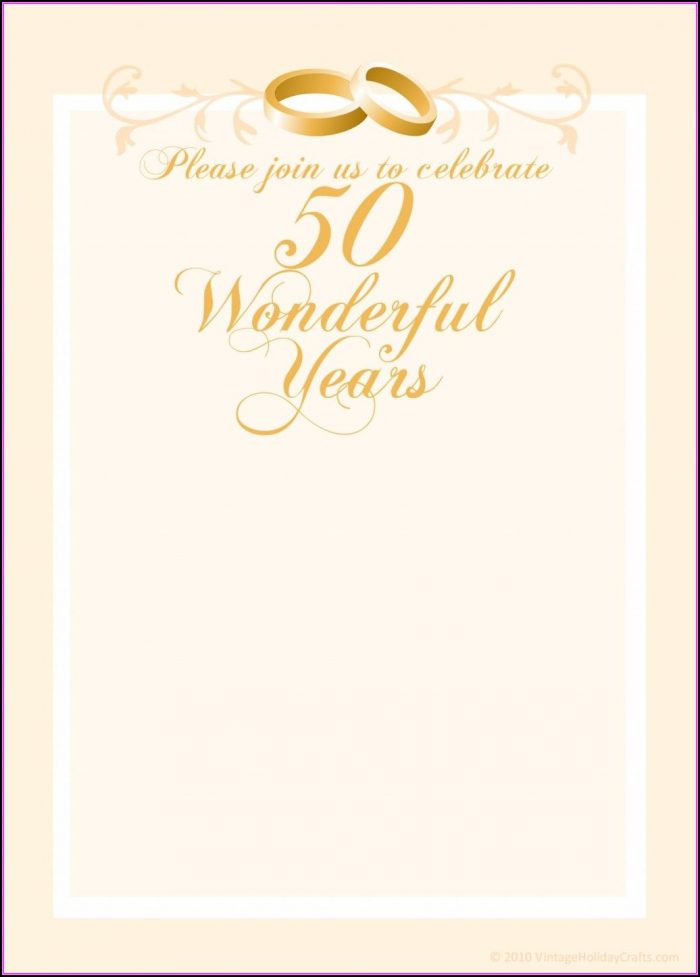 50th Anniversary Invitations Templates 50th Anniversary Invitations Templates