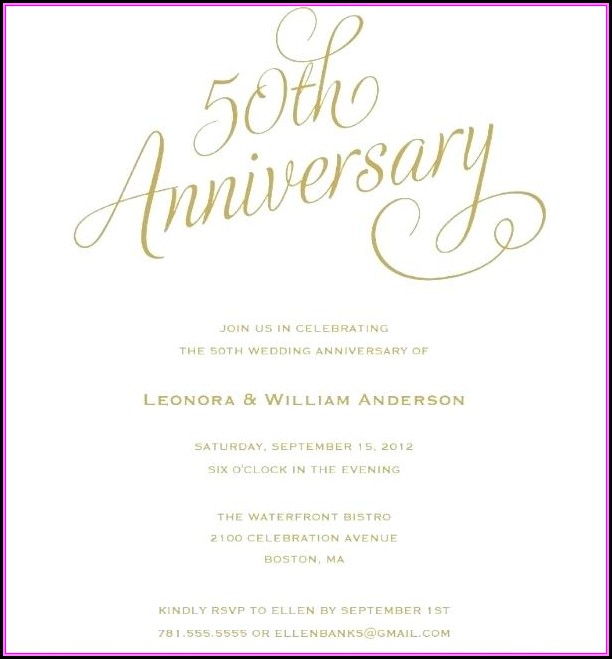 50th Wedding Anniversary Invitation Templates Microsoft Word 50th Wedding Anniversary Invitation Templates Microsoft Word