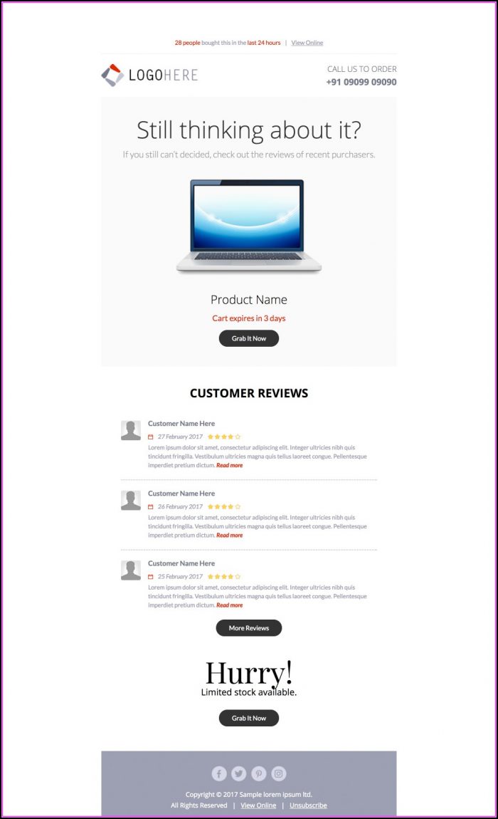 Abandoned Cart Email Templates Abandoned Cart Email Templates