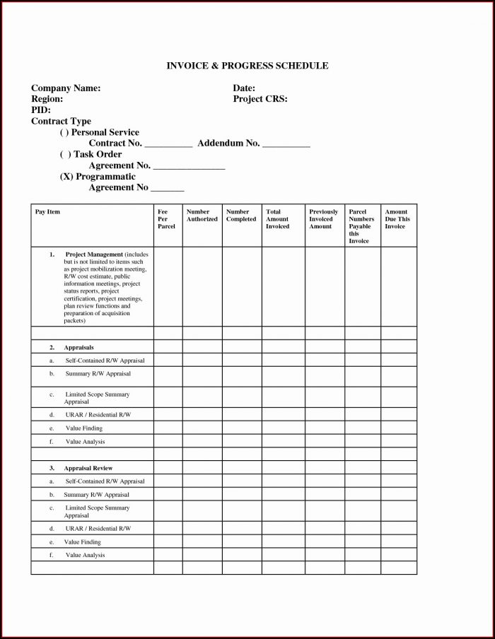Aia Progress Billing Template Aia Progress Billing Template