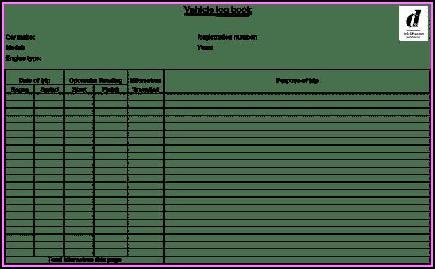 Ato Mileage Log Book Template Ato Mileage Log Book Template