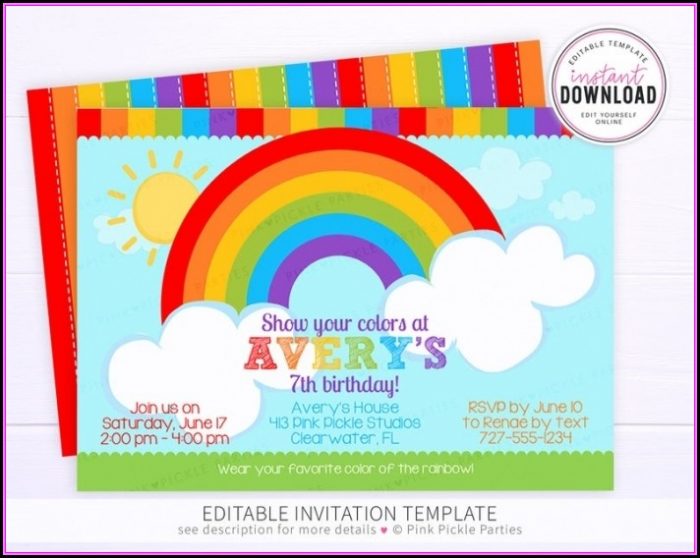 Avery Birthday Invitation Templates Avery Birthday Invitation Templates