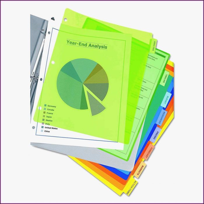 Avery Divider Templates 10 Tab Avery Divider Templates 10 Tab