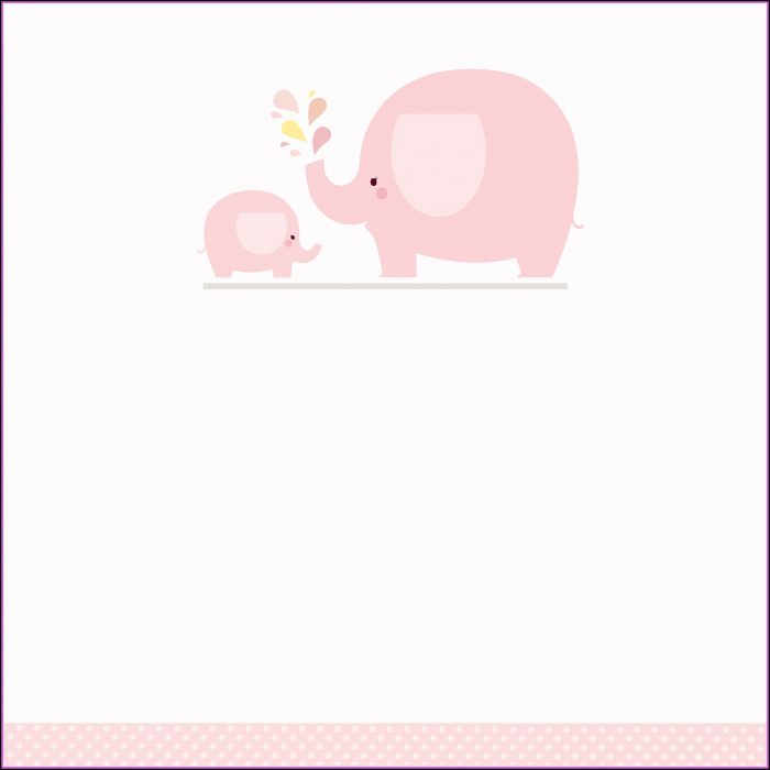 Baby Shower Elephant Template Girl Baby Shower Elephant Template Girl