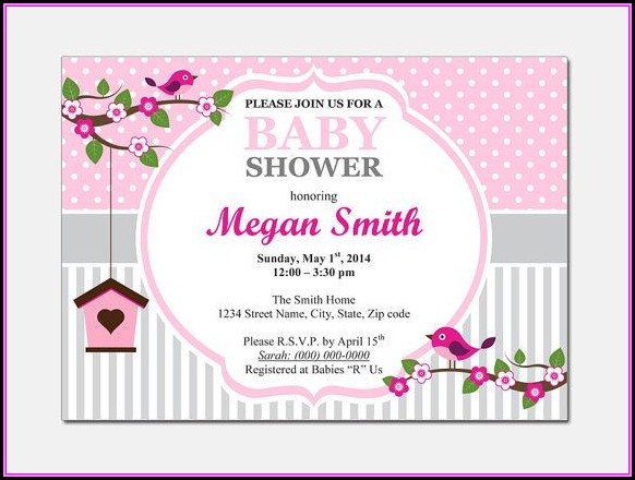 Baby Shower Invitations Templates Free For Word Baby Shower Invitations Templates Free For Word