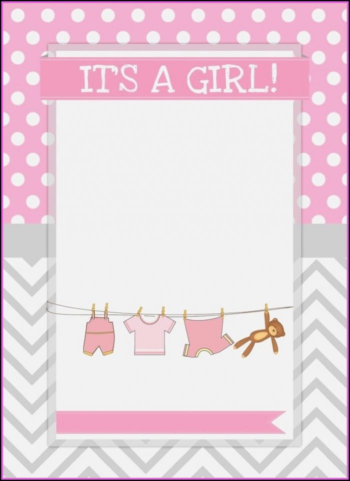 Baby Shower Templates Girl Baby Shower Templates Girl