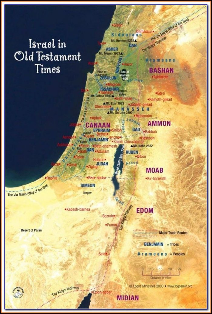 Bible Map Jerusalem To Damascus Bible Map Jerusalem To Damascus
