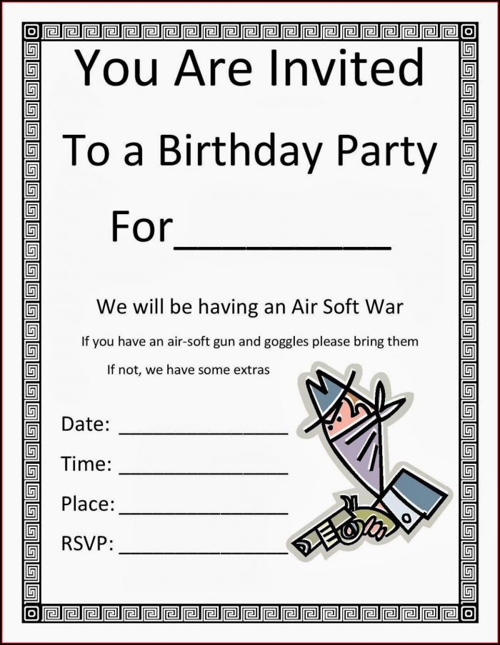 Birthday Party Invitation Templates Word Birthday Party Invitation Templates Word