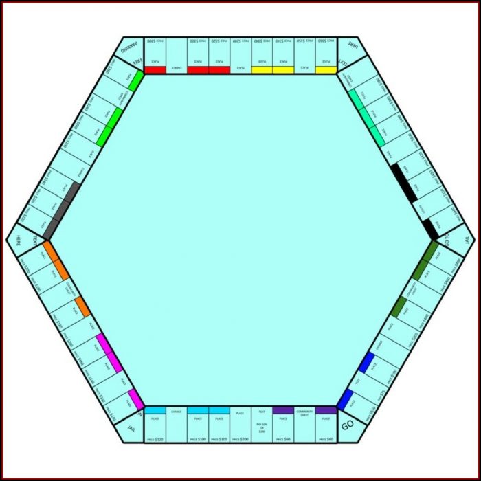 Blank Monopoly Board Template Free Blank Monopoly Board Template Free
