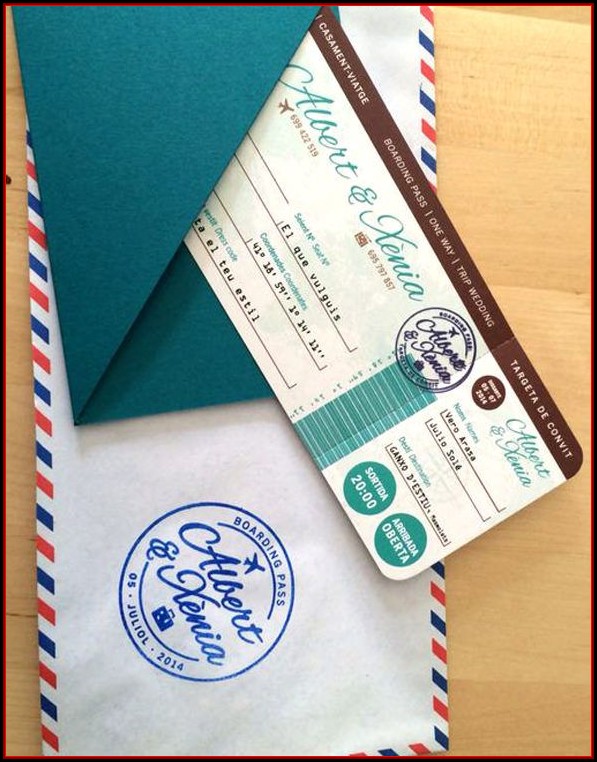 Boarding Pass Wedding Invitation Template Free Download Boarding Pass Wedding Invitation Template Free Download
