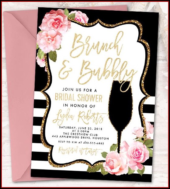 Bridal Shower Brunch Invitation Template Bridal Shower Brunch Invitation Template