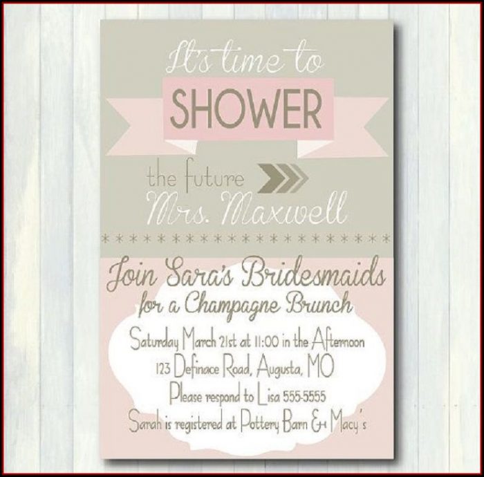 Bridal Shower Brunch Invitation Wording Bridal Shower Brunch Invitation Wording