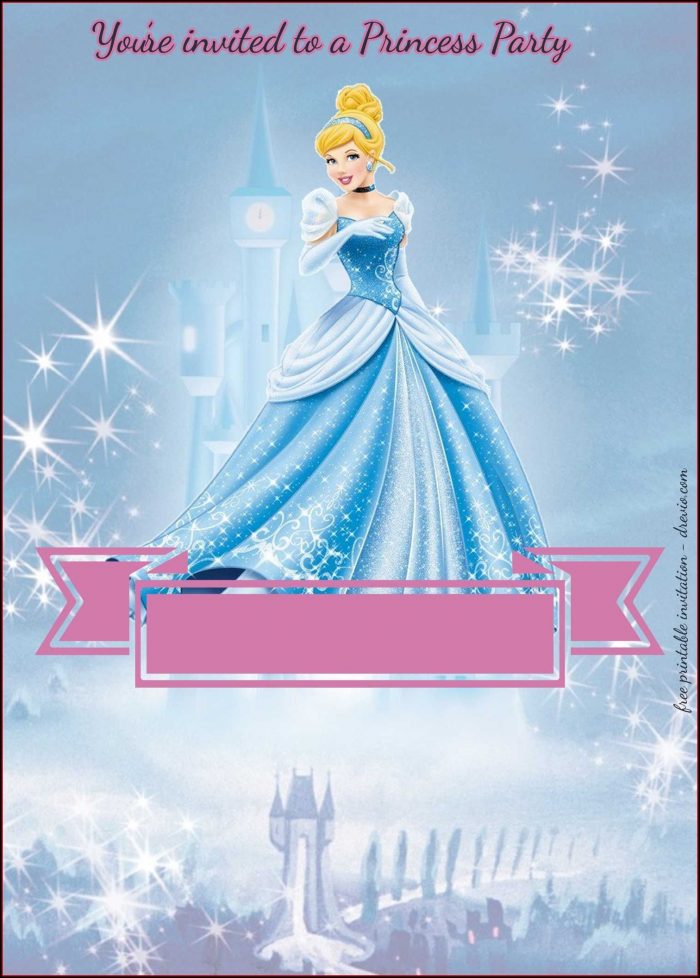 Cinderella Birthday Party Invitation Templates Cinderella Birthday Party Invitation Templates