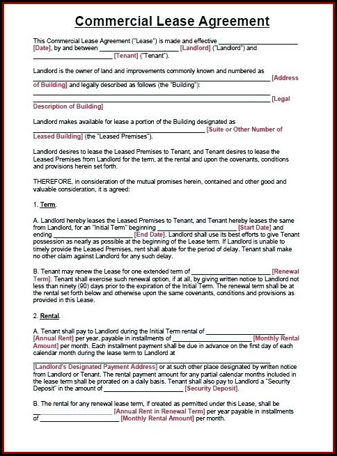 Commercial Sublease Agreement Template Free Commercial Sublease Agreement Template Free