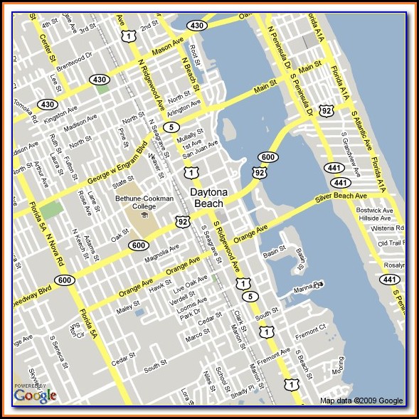 Daytona Beach Shores Hotel Map Daytona Beach Shores Hotel Map
