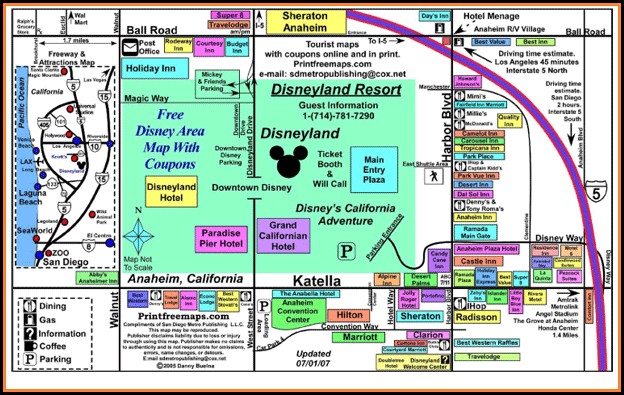 Downtown Disney Anaheim Hotels Map Downtown Disney Anaheim Hotels Map